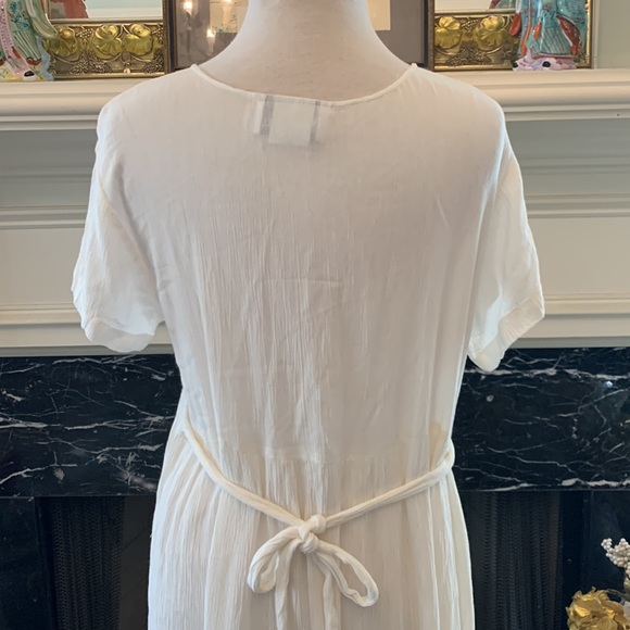 “Mg Apparel” cream muslin classic dress very lightly worn - Picture 5 of 6